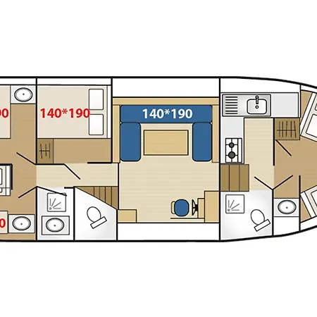 Hotel en barco Unique à Bord Du Tarpon 42 - 12 Pers. - Api-1-46-39 Mauguio